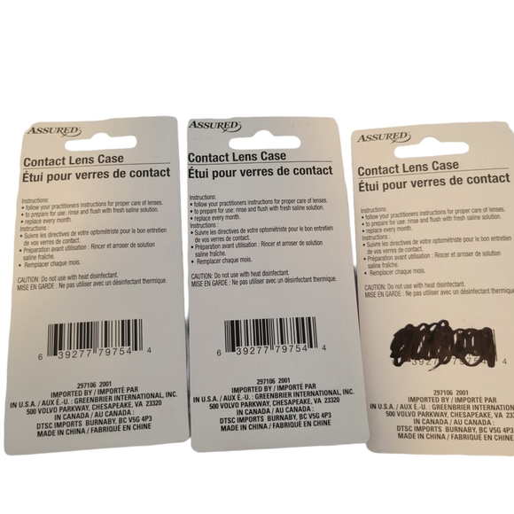 3 NEW ASSURED CONTACT CASES DECORATIVE CASES FUN SOAK STORE AND CARRY - Picture 2 of 7